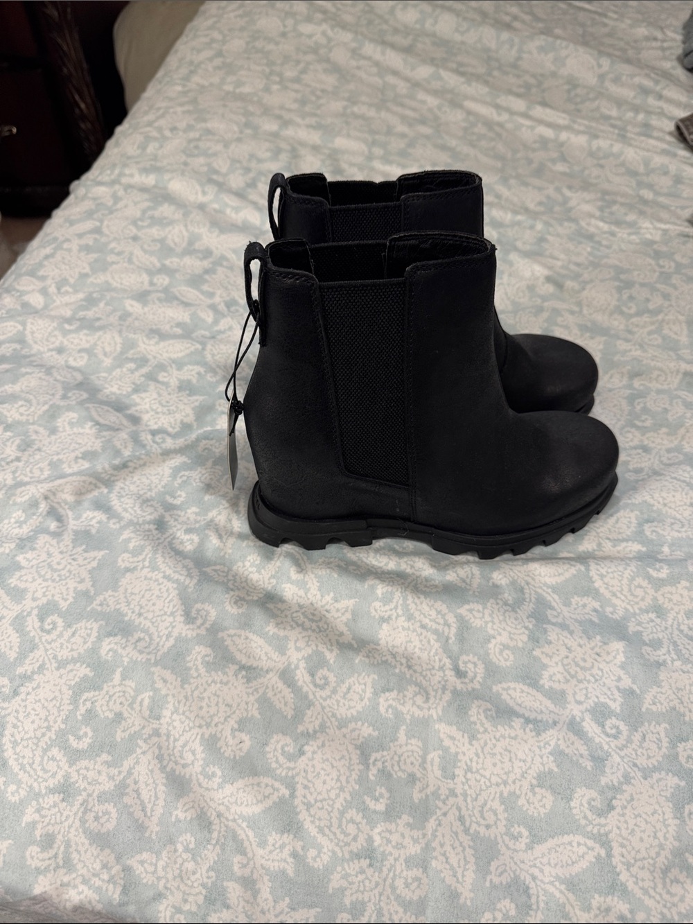 Sorel Black Chelsea Ankle Boots